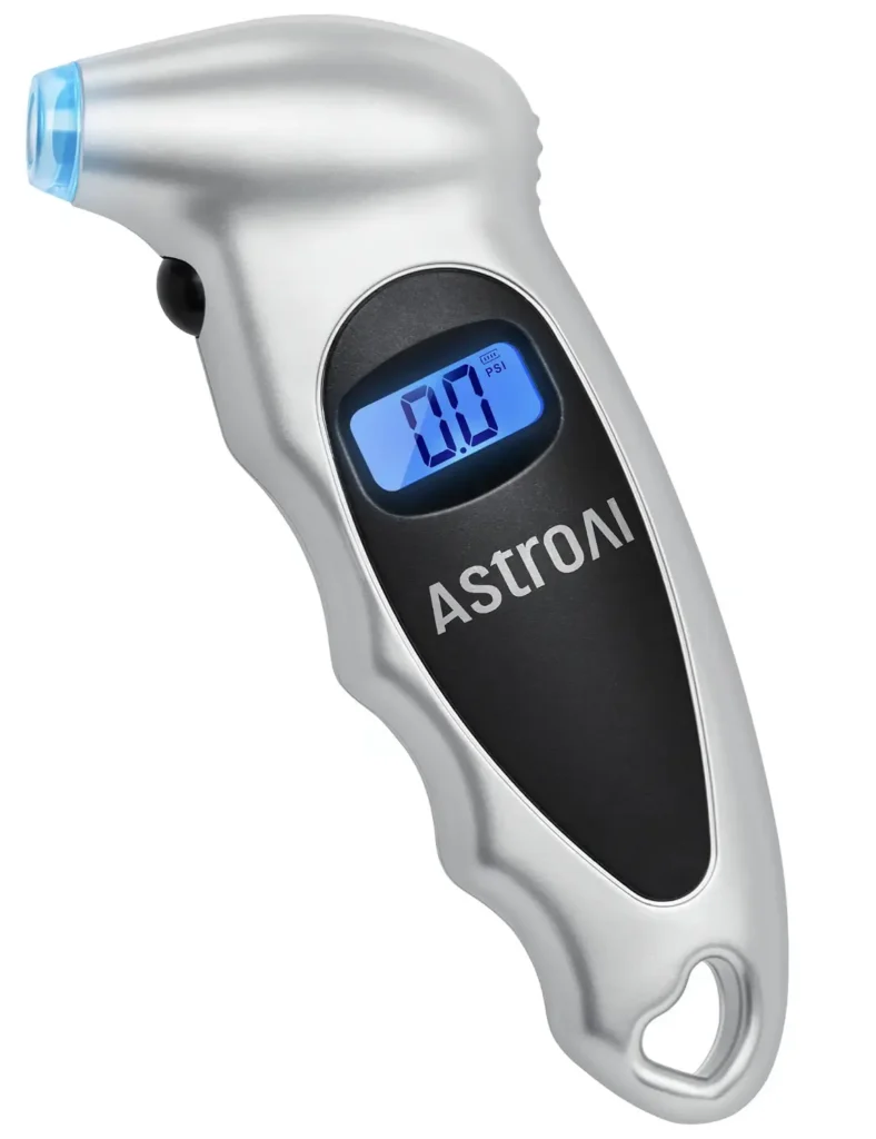 AstroAI digital tire pressure gauge 150 PSI with backlit display