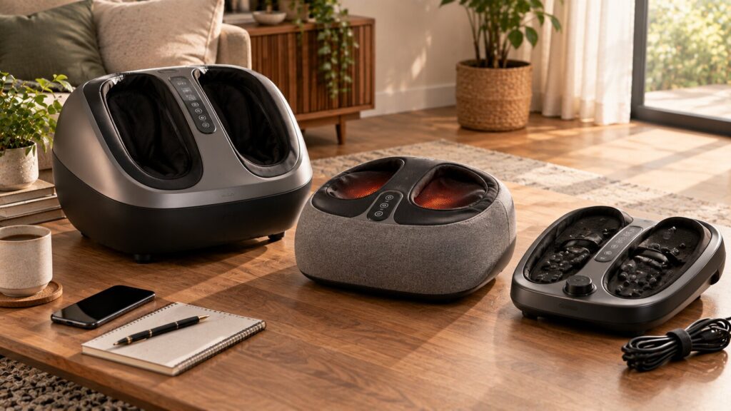 Foot Massager Features Worth Paying For Foot massager features including heat intensity controls coverage and compact design