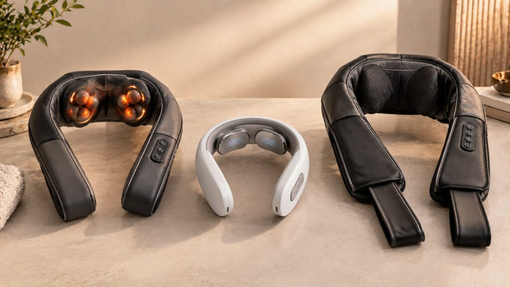 Comparison of shiatsu vibration and neck and shoulder massager types for desk workers